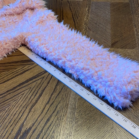 JustFab Fuzzy Pink Women’s Jacket/Coat Size Large - Picture 4 of 9
